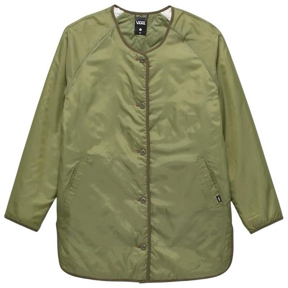 Vans Peake Quilted Liner Coat reversible Jacket Womens medium - Picture 6 of 8